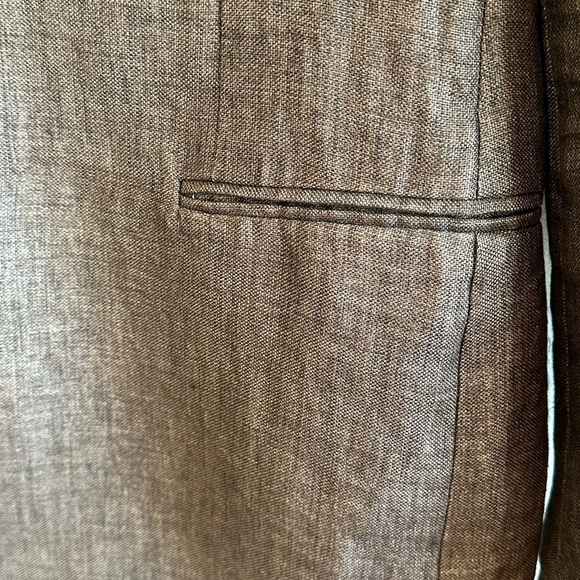 Angelico Franceschini 100% Linen Distressed Gray Blazer Sz 40R or M - Picture 5 of 16